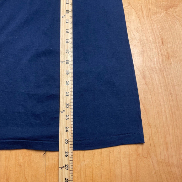 Vintage Screenstars Meda Frica Small Solid Blue Short Sleeve T-Shirt - Picture 6 of 9